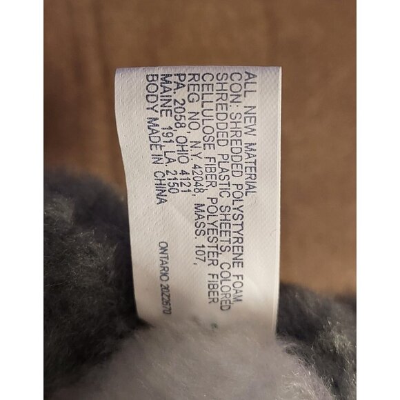 Gray Wolf /Husky Dog Plush 10" Shalom Toy Co Stuffed Animal Toy with Blue Eyes - Picture 10 of 16